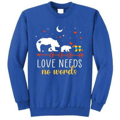 Autism Awareness Month Day Mama Bear Autism Support Love Mom Great Gift Sweatshirt