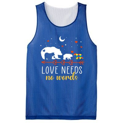 Autism Awareness Month Day Mama Bear Autism Support Love Mom Great Gift Mesh Reversible Basketball Jersey Tank