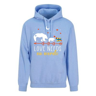 Autism Awareness Month Day Mama Bear Autism Support Love Mom Great Gift Unisex Surf Hoodie