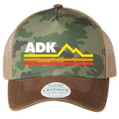 Adk Adirondack Mountains Retro Legacy Tie Dye Trucker Hat