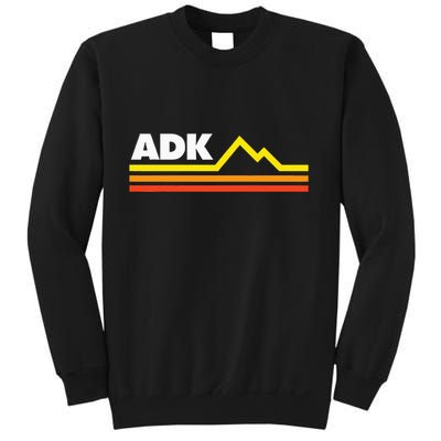 Adk Adirondack Mountains Retro Sweatshirt