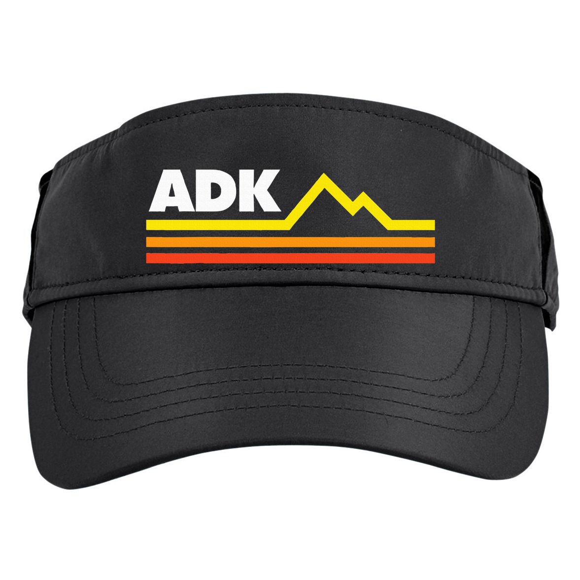 Adk Adirondack Mountains Retro Adult Drive Performance Visor