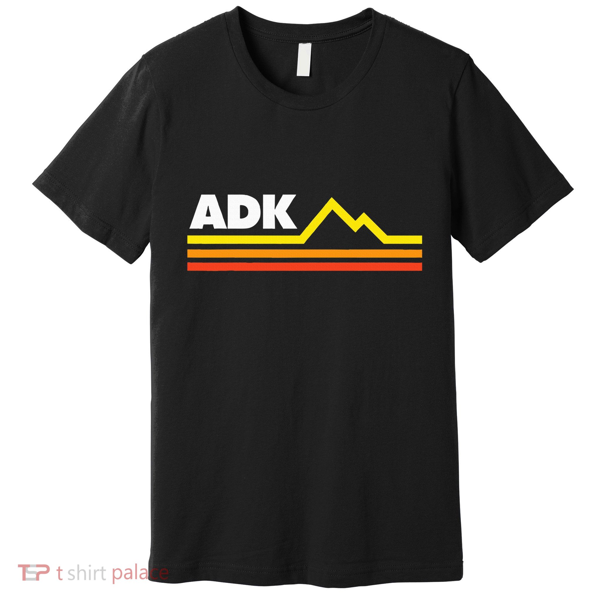 Adk Adirondack Mountains Retro Premium T-Shirt