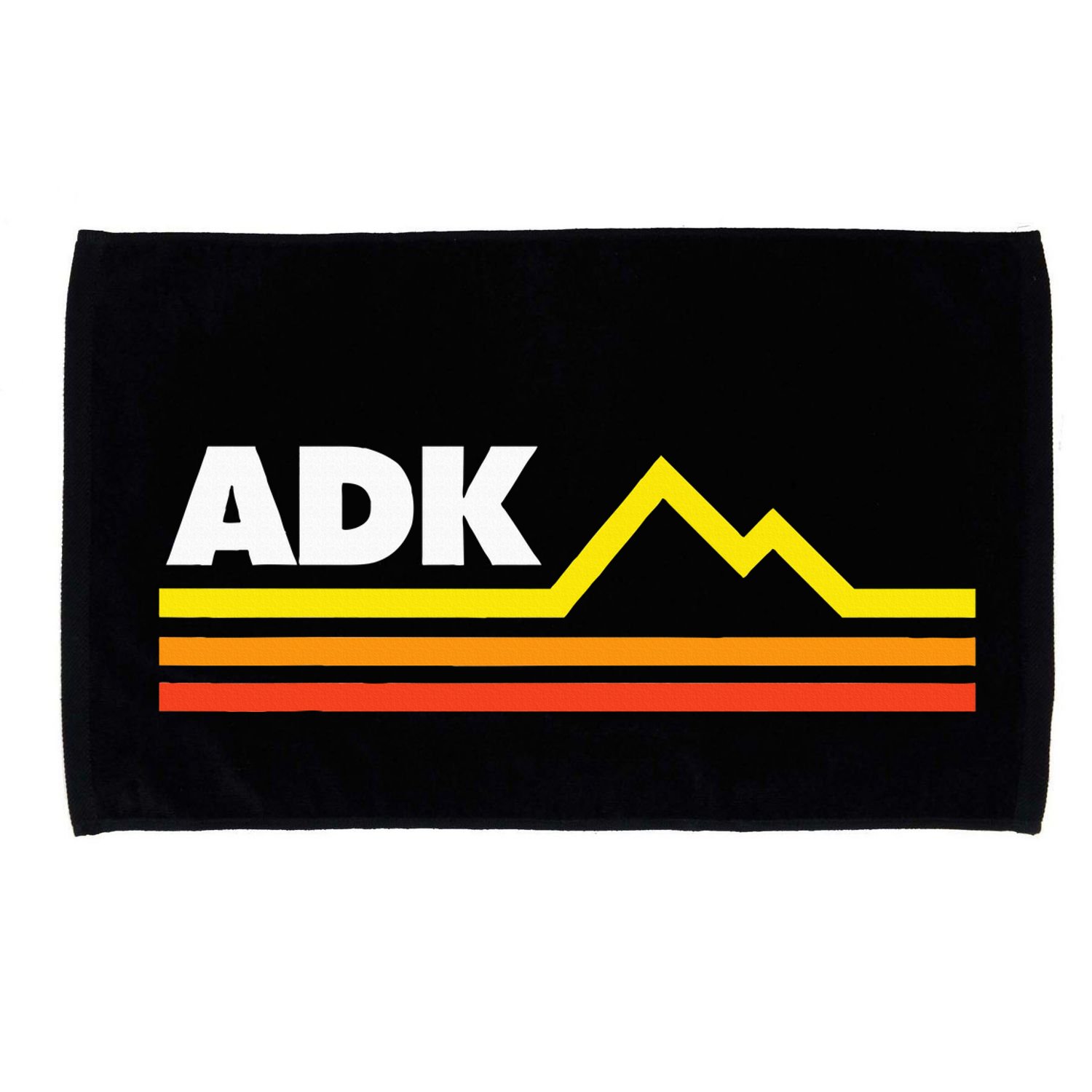 Adk Adirondack Mountains Retro Microfiber Hand Towel