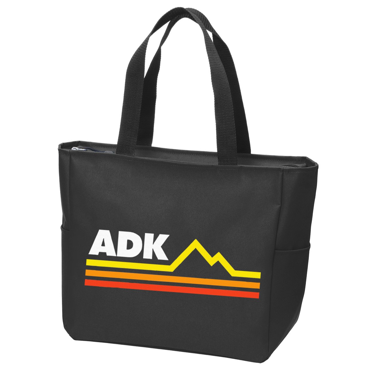 Adk Adirondack Mountains Retro Zip Tote Bag