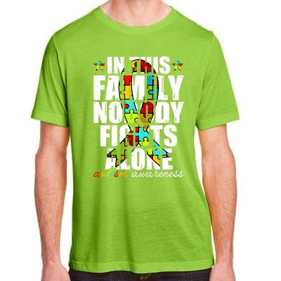 Autism Awareness Month Family Support Mom Son Daughter Gift Adult ChromaSoft Performance T-Shirt