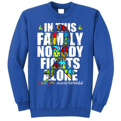 Autism Awareness Month Family Support Mom Son Daughter Gift Sweatshirt