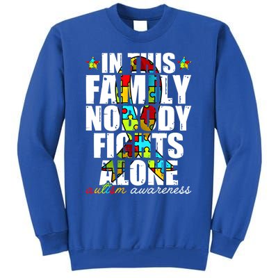 Autism Awareness Month Family Support Mom Son Daughter Gift Tall Sweatshirt