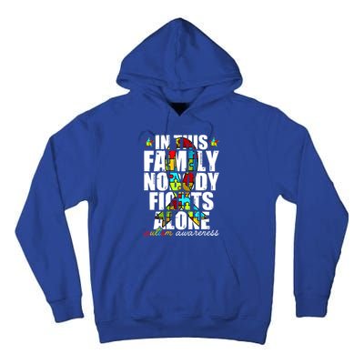 Autism Awareness Month Family Support Mom Son Daughter Gift Tall Hoodie