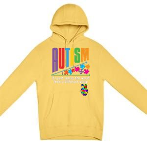 Autism Awareness Month ItS Just Seeing The World Different Funny Gift Premium Pullover Hoodie