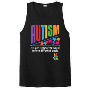 Autism Awareness Month ItS Just Seeing The World Different Funny Gift PosiCharge Competitor Tank