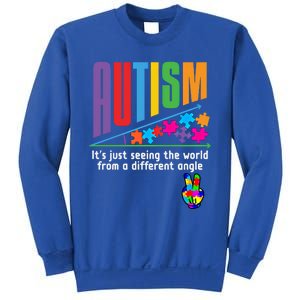 Autism Awareness Month ItS Just Seeing The World Different Funny Gift Sweatshirt