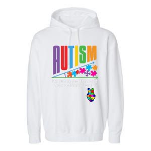 Autism Awareness Month ItS Just Seeing The World Different Funny Gift Garment-Dyed Fleece Hoodie