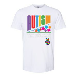 Autism Awareness Month ItS Just Seeing The World Different Funny Gift Softstyle CVC T-Shirt