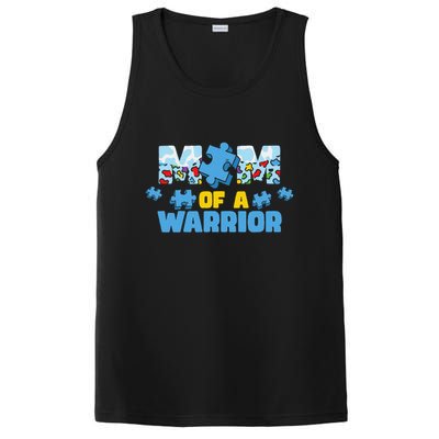 Autism Awareness Mother Son Warrior Autistic Autism Mom PosiCharge Competitor Tank