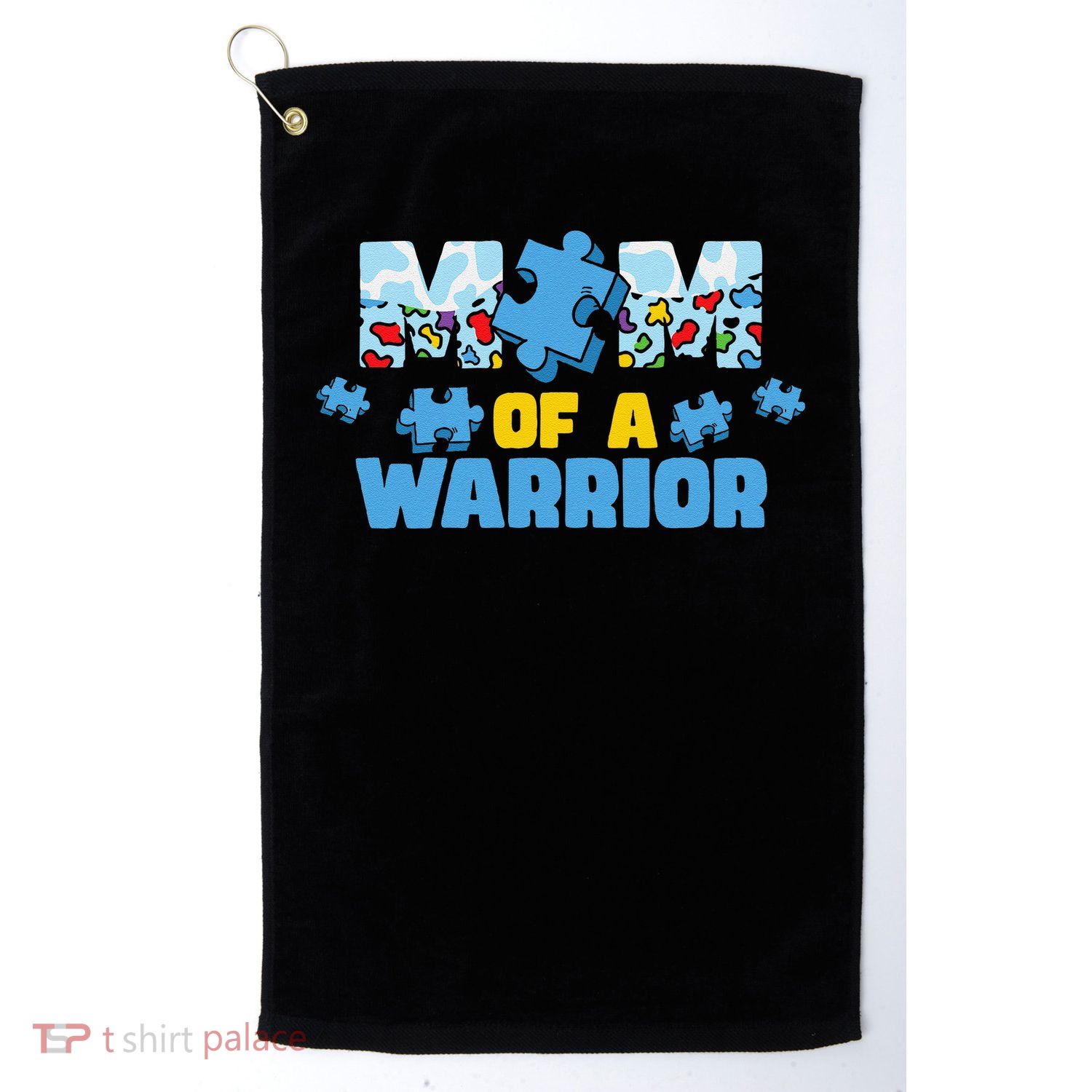 Autism Awareness Mother Son Warrior Autistic Autism Mom Golf Towel