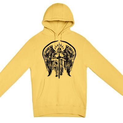 Angel Archangel Michael Warrior Premium Pullover Hoodie