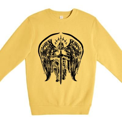 Angel Archangel Michael Warrior Premium Crewneck Sweatshirt