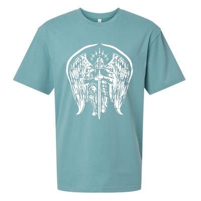 Angel Archangel Michael Warrior Sueded Cloud Jersey T-Shirt