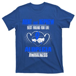 Aunt And Nephew Best Friend Of Life Alopecia Awareness Gift T-Shirt