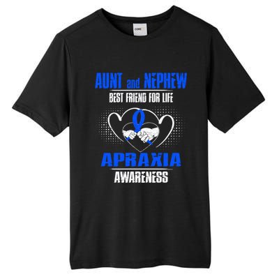 Aunt And Nephew Best Friend Of Life Apraxia Awareness Cool Gift Tall Fusion ChromaSoft Performance T-Shirt