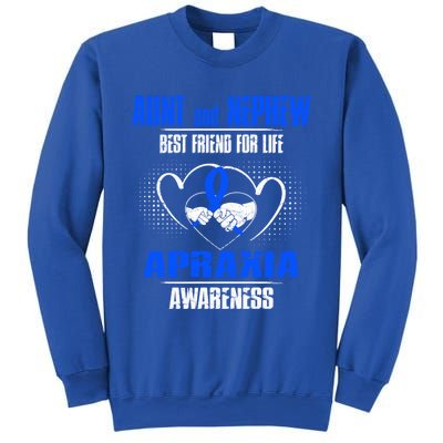 Aunt And Nephew Best Friend Of Life Apraxia Awareness Cool Gift Sweatshirt