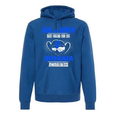 Aunt And Nephew Best Friend Of Life Apraxia Awareness Cool Gift Premium Hoodie