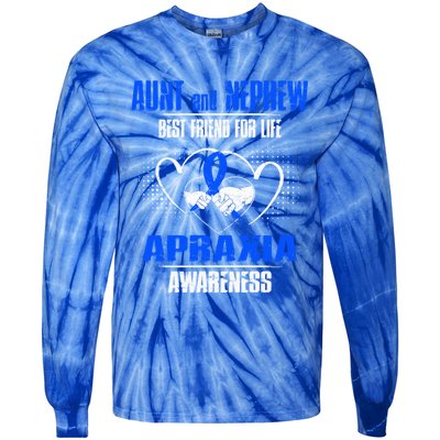 Aunt And Nephew Best Friend Of Life Apraxia Awareness Cool Gift Tie-Dye Long Sleeve Shirt