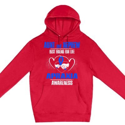 Aunt And Nephew Best Friend Of Life Apraxia Awareness Cool Gift Premium Pullover Hoodie