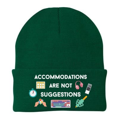 Accommodations Are Not Suggestions Knit Cap Winter Beanie