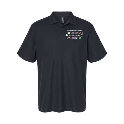 Accommodations Are Not Suggestions Softstyle Adult Sport Polo