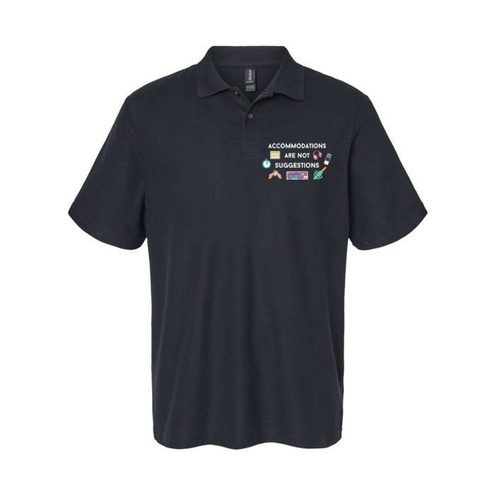 Accommodations Are Not Suggestions Softstyle Adult Sport Polo