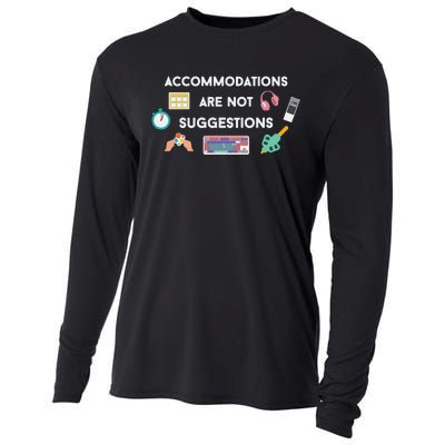 Accommodations Are Not Suggestions Cooling Performance Long Sleeve Crew