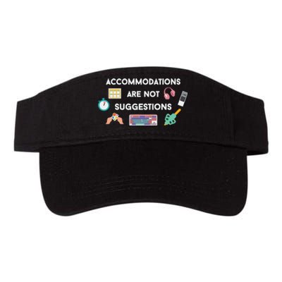 Accommodations Are Not Suggestions Valucap Bio-Washed Visor