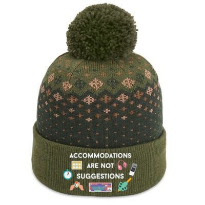 Accommodations Are Not Suggestions The Baniff Cuffed Pom Beanie