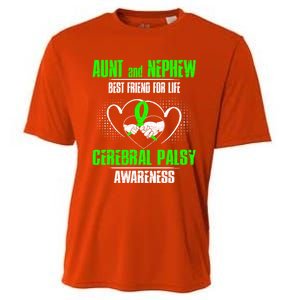 Aunt And Nephew Best Friend Of Life Cerebral Palsy Awareness Gift Cooling Performance Crew T-Shirt