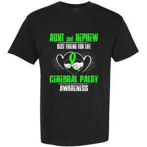 Aunt And Nephew Best Friend Of Life Cerebral Palsy Awareness Gift Garment-Dyed Heavyweight T-Shirt