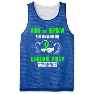 Aunt And Nephew Best Friend Of Life Cerebral Palsy Awareness Gift Mesh Reversible Basketball Jersey Tank