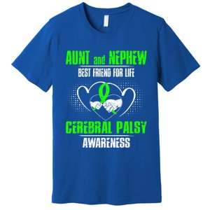 Aunt And Nephew Best Friend Of Life Cerebral Palsy Awareness Gift Premium T-Shirt