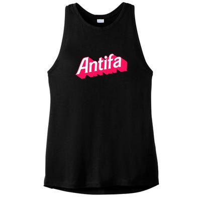 Antifa Ladies PosiCharge Tri-Blend Wicking Tank