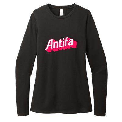 Antifa Womens CVC Long Sleeve Shirt