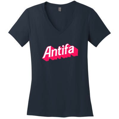 Antifa Women's V-Neck T-Shirt