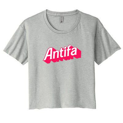 Antifa Women's Crop Top Tee