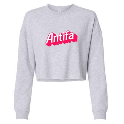 Antifa Cropped Pullover Crew