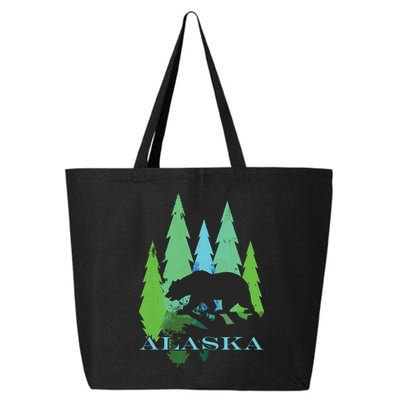 Alaska Alaskan Northern Light Trees With Bear 25L Jumbo Tote