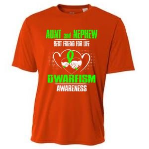 Aunt And Nephew Best Friend Of Life Dwarfism Awareness Gift Cooling Performance Crew T-Shirt