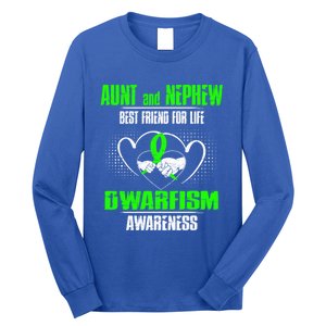 Aunt And Nephew Best Friend Of Life Dwarfism Awareness Gift Long Sleeve Shirt