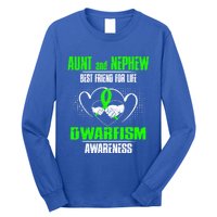 Aunt And Nephew Best Friend Of Life Dwarfism Awareness Gift Long Sleeve Shirt