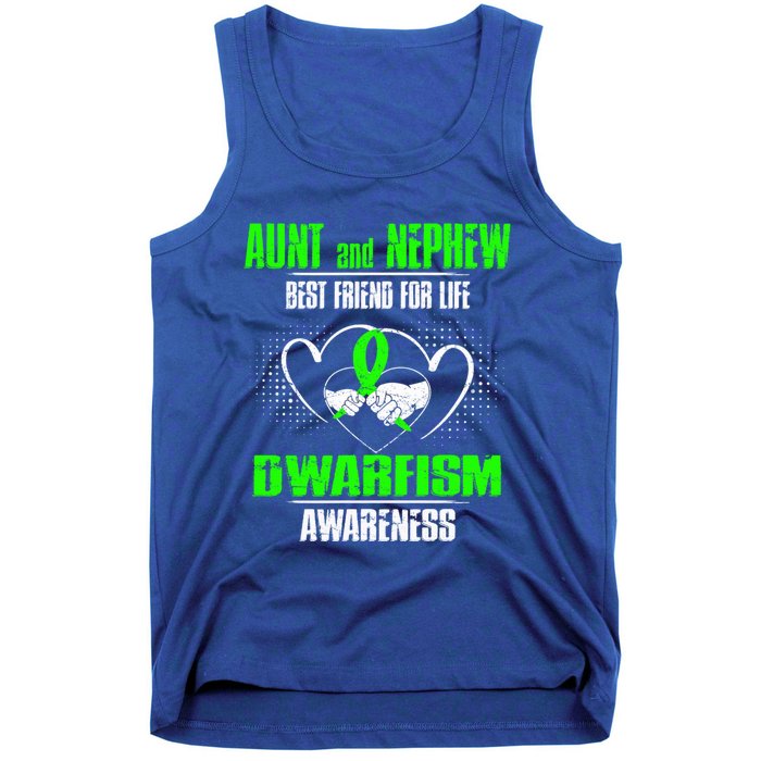 Aunt And Nephew Best Friend Of Life Dwarfism Awareness Gift Tank Top