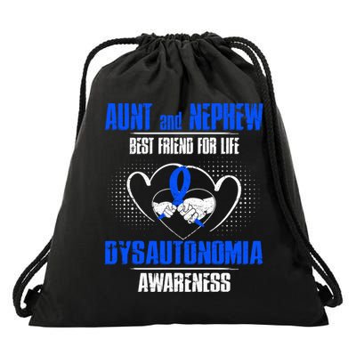 Aunt And Nephew Best Friend Of Life Dysautonomia Awareness Gift Drawstring Bag